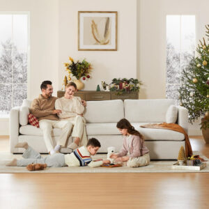 688546171d1d4f0c2f48100209f81ed2bd757d3e367f17754b84c.jpg CHITA Oversized Modular Sectional Sofa, FSC Certified L Shaped Sectional Couches for Living Room, 112 inch Width,4 Seat Modular Sofa with Storage Ottoman, Linen