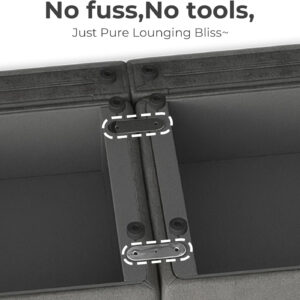 6885461f1de6d1fb1a805f589baf30785084171b48ba56978176b.jpg CHITA Oversized Modular Sectional Sofa, FSC Certified L Shaped Sectional Couches for Living Room, 112 inch Width,4 Seat Modular Sofa with Storage Ottoman, Linen