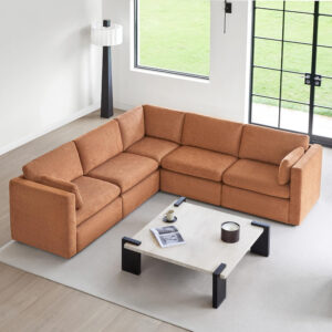 68854625a7b27d7d92278aa45de9f4a601cc4e3f1a4aeacd7458c.jpg CHITA Oversized Modular Sectional Sofa, FSC Certified L Shaped Sectional Couches for Living Room, 112 inch Width,4 Seat Modular Sofa with Storage Ottoman, Linen