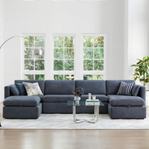 6885462b3c9245f34ca73435dcb4eda407c26e2742ae155ad5612.jpg CHITA Oversized Modular Sectional Sofa, FSC Certified L Shaped Sectional Couches for Living Room, 112 inch Width,4 Seat Modular Sofa with Storage Ottoman, Linen