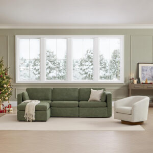 6885465d083006fcde9b215728c0477b6dfee025227ea9d5a0223.jpg CHITA Oversized Modular Sectional Sofa, FSC Certified L Shaped Sectional Couches for Living Room, 112 inch Width,4 Seat Modular Sofa with Storage Ottoman, Linen