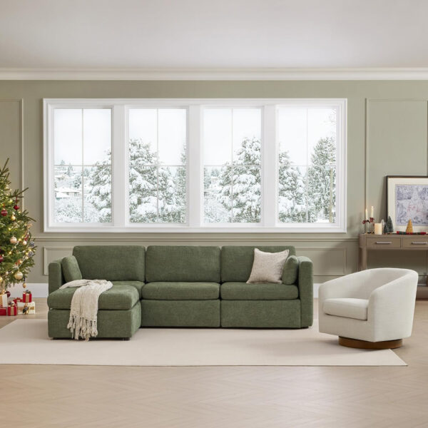 6885465d083006fcde9b215728c0477b6dfee025227ea9d5a0223.jpg CHITA Oversized Modular Sectional Sofa, FSC Certified L Shaped Sectional Couches for Living Room, 112 inch Width,4 Seat Modular Sofa with Storage Ottoman, Linen