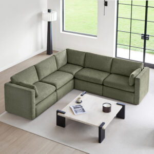 68854665e964b826a356cf9ac105e73181b4d85de61ccf5eaa100.jpg CHITA Oversized Modular Sectional Sofa, FSC Certified L Shaped Sectional Couches for Living Room, 112 inch Width,4 Seat Modular Sofa with Storage Ottoman, Linen