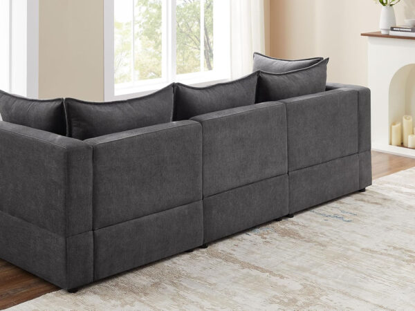 Modular Sectional Sofa, 5 Seater Sofa with Reversible Chaise for Living Room, L Shape Sofa