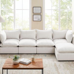 Modular Sectional Sofa, 5 Seater Sofa with Reversible Chaise for Living Room, L Shape Sofa