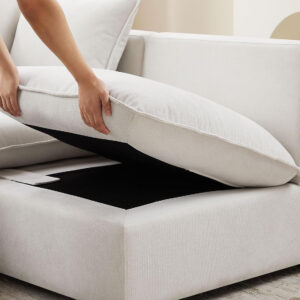 Modular Sectional Sofa, 5 Seater Sofa with Reversible Chaise for Living Room, L Shape Sofa