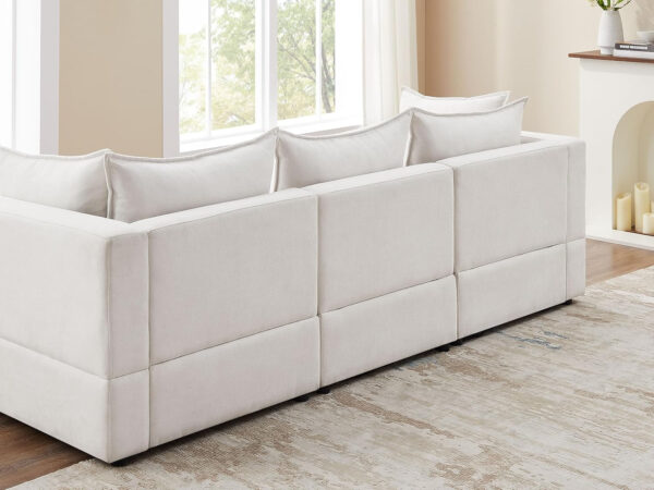 Modular Sectional Sofa, 5 Seater Sofa with Reversible Chaise for Living Room, L Shape Sofa
