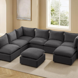 Modular Sectional Sofa, 5 Seater Sofa with Reversible Chaise for Living Room, L Shape Sofa