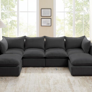 Modular Sectional Sofa, 5 Seater Sofa with Reversible Chaise for Living Room, L Shape Sofa
