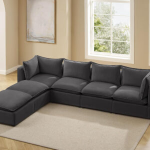 Modular Sectional Sofa, 5 Seater Sofa with Reversible Chaise for Living Room, L Shape Sofa