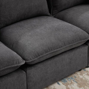 Modular Sectional Sofa, 5 Seater Sofa with Reversible Chaise for Living Room, L Shape Sofa