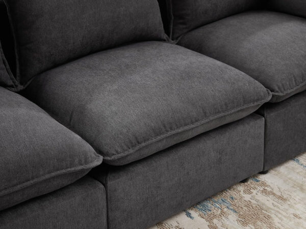 Modular Sectional Sofa, 5 Seater Sofa with Reversible Chaise for Living Room, L Shape Sofa