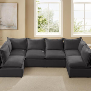 Modular Sectional Sofa, 5 Seater Sofa with Reversible Chaise for Living Room, L Shape Sofa
