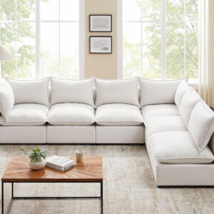Modular Sectional Sofa, 5 Seater Sofa with Reversible Chaise for Living Room, L Shape Sofa