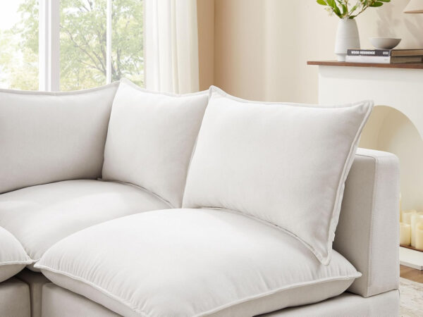 Modular Sectional Sofa, 5 Seater Sofa with Reversible Chaise for Living Room, L Shape Sofa