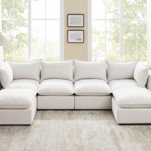 Modular Sectional Sofa, 5 Seater Sofa with Reversible Chaise for Living Room, L Shape Sofa