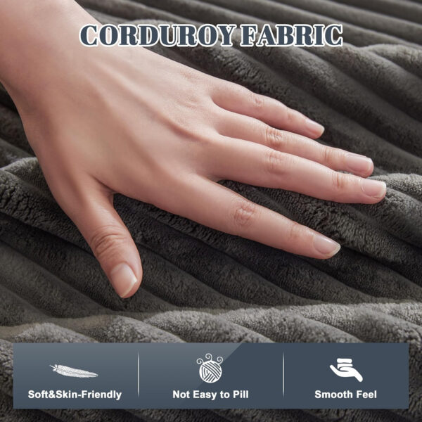 110” Cloud Sectional Couch, Boneless Sofa for Living Room, Modular Sectional Sofa with Deep Seat, Comfy Fluffy Couch with L-Shaped Chaise, No Assembly Required (Left-Facing Chaise, Dark Grey)