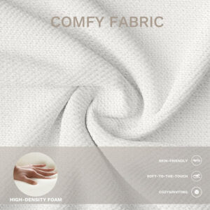 COLAMY 118" U-Shaped Sectional Couch, 4-Seat Modular Sofa with 2 Ottomans and Foldable Side Table, Grey for Living Room