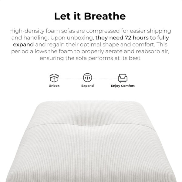 68855a5ba91fc02fb60e7593f104af4f9d87e31335414d96a018f.jpg LIKIMIO 118" Modern L-Shaped Modular Sectional Sofa for Living Room, Corduroy Upholstery Beige, Oversized 3-Seater Couch with Deep Seat and Movable Ottoman – No Assembly