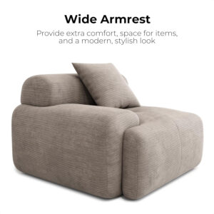 68855a603d1cdeb5f8cfb3bd826e12eb75999c3e46fe0a0e78116.jpg LIKIMIO 118" Modern L-Shaped Modular Sectional Sofa for Living Room, Corduroy Upholstery Beige, Oversized 3-Seater Couch with Deep Seat and Movable Ottoman – No Assembly