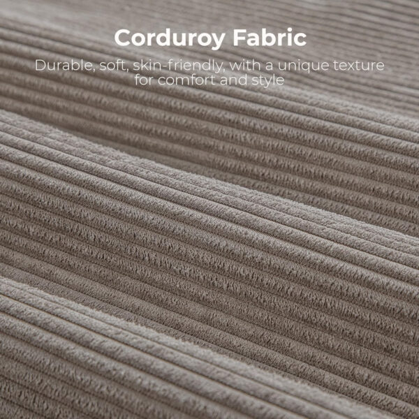 68855a610c3e2d3e8e7845dc1b92ca701b65f39cdd992b23e00b3.jpg LIKIMIO 118" Modern L-Shaped Modular Sectional Sofa for Living Room, Corduroy Upholstery Beige, Oversized 3-Seater Couch with Deep Seat and Movable Ottoman – No Assembly