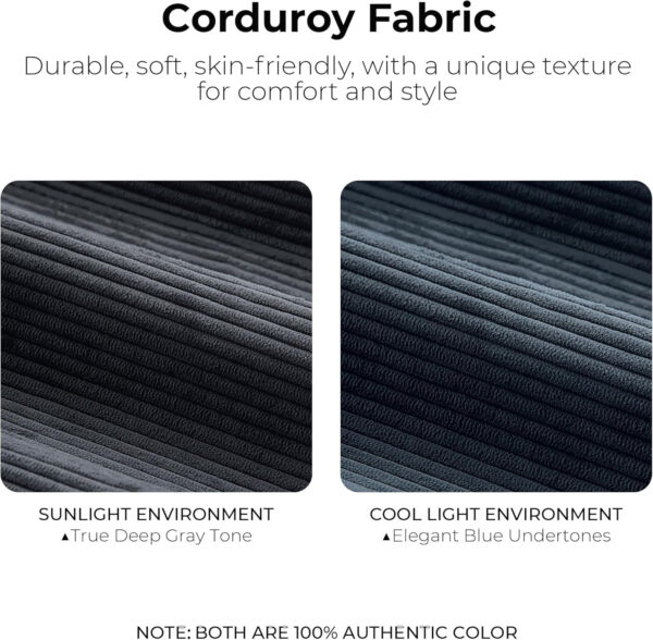 68855a6874c01a25b7e573d083971d1cacd435fc1acb790360d32.jpg LIKIMIO 118" Modern L-Shaped Modular Sectional Sofa for Living Room, Corduroy Upholstery Beige, Oversized 3-Seater Couch with Deep Seat and Movable Ottoman – No Assembly