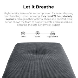 68855a69558bc92e82f0be71d3762f4232f8552eacdc6e6487177.jpg LIKIMIO 118" Modern L-Shaped Modular Sectional Sofa for Living Room, Corduroy Upholstery Beige, Oversized 3-Seater Couch with Deep Seat and Movable Ottoman – No Assembly