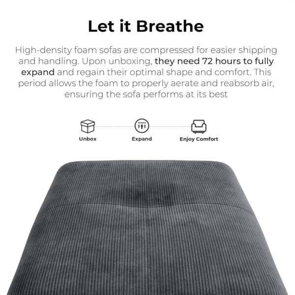 68855a69558bc92e82f0be71d3762f4232f8552eacdc6e6487177.jpg LIKIMIO 118" Modern L-Shaped Modular Sectional Sofa for Living Room, Corduroy Upholstery Beige, Oversized 3-Seater Couch with Deep Seat and Movable Ottoman – No Assembly