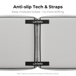 68855a7598cfe9e4a4b3d81d7fccab090734d44e7bd2ef7e08d59.jpg LIKIMIO 118" Modern L-Shaped Modular Sectional Sofa for Living Room, Corduroy Upholstery Beige, Oversized 3-Seater Couch with Deep Seat and Movable Ottoman – No Assembly