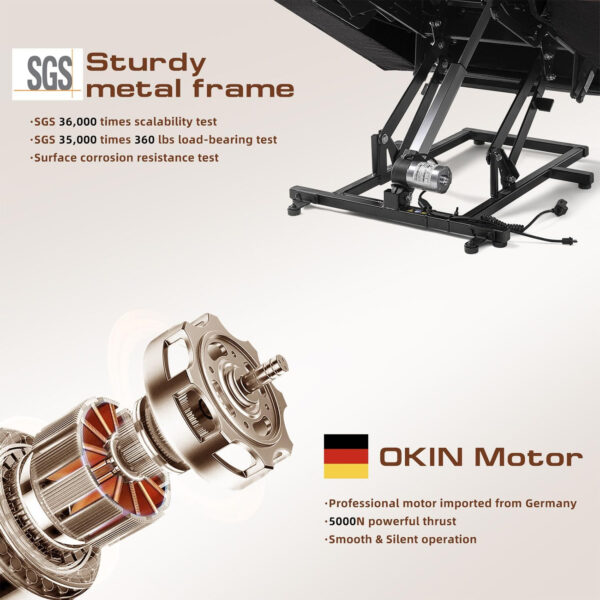 Large Power Lift Chairs Recliners for Elderly with Heated and Massage, Overstuffed Adjustable Lift Chairs, 3 Positions, Breathable Leather, USB-A and USB-C, Cup Holder, Side Pocket Dark Brown