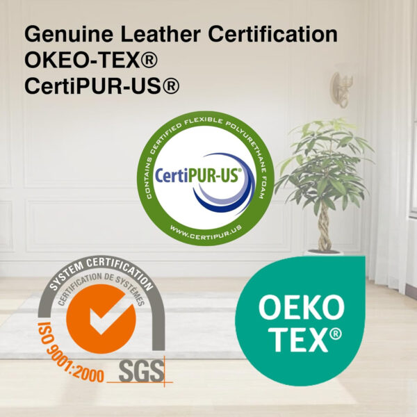 Genuine Leather Recliner Chair, Top Grain Leather, Italian Water-Washing Process, Recliner Chairs for Adults, for Living Room, Theater Seating, Bedroom. R1, Beige