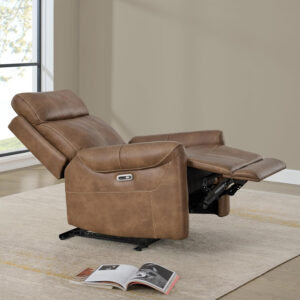 Leather Recliner Chair for Adults Wall Hugger RV Recliner with USB Charging Ports Electric Power Reclining Sofa for Living Room Home Theater Seating Bedroom