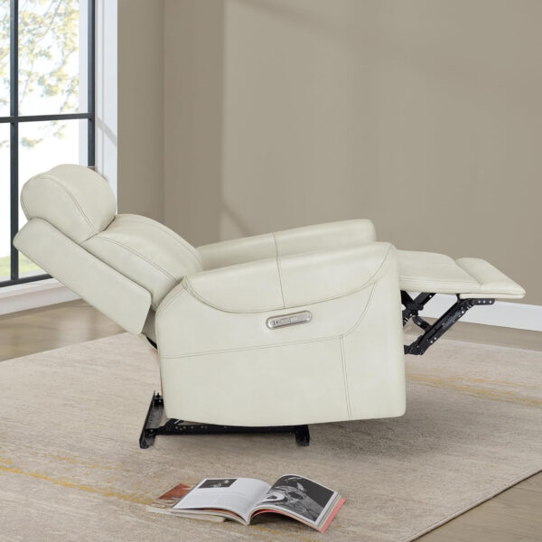 Leather Recliner Chair for Adults Wall Hugger RV Recliner with USB Charging Ports Electric Power Reclining Sofa for Living Room Home Theater Seating Bedroom