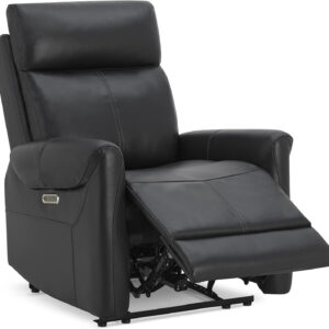 Leather Recliner Chair for Adults Wall Hugger RV Recliner with USB Charging Ports Electric Power Reclining Sofa for Living Room Home Theater Seating Bedroom