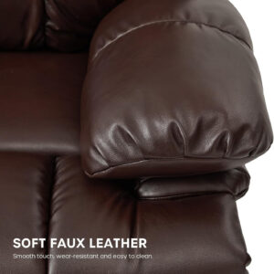 68868fafbaa5b3928f7429cc2452746ccaec4db425cab269ed08c.jpg DYNOX 400lbs Lift Chairs for Big & Tall Seniors Power Lay Flat Recliner Extra Large Wide Oversized Lift Sofa with Heat Massage Electric Lift Recliner Chair Bed(9205,Faux Leather, Dark Brown)