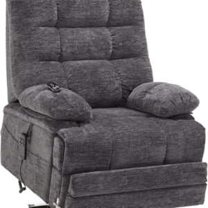 68868fbed92f69252d654e7f8cb4f956116fe92dd5d319978d4f8.jpg DYNOX 400lbs Lift Chairs for Big & Tall Seniors Power Lay Flat Recliner Extra Large Wide Oversized Lift Sofa with Heat Massage Electric Lift Recliner Chair Bed(9205,Faux Leather, Dark Brown)