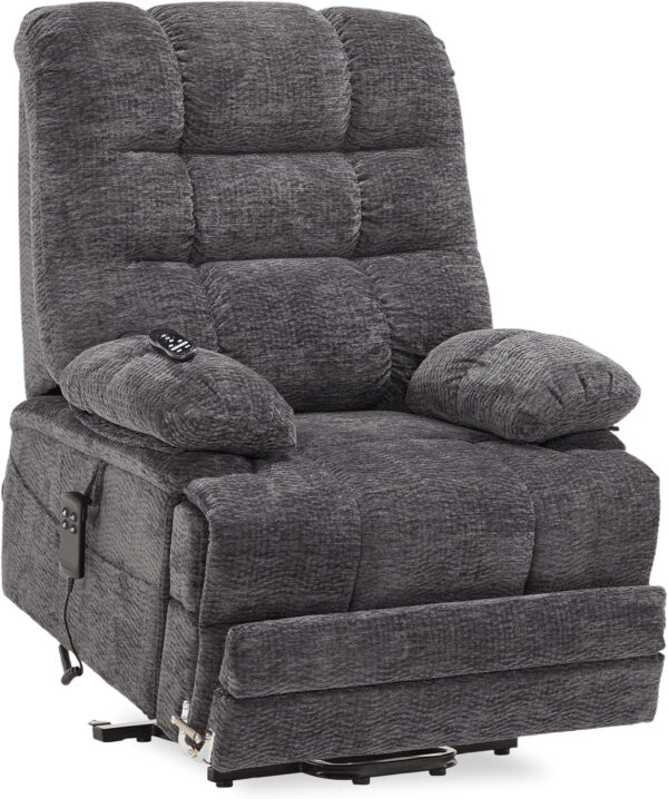 68868fbed92f69252d654e7f8cb4f956116fe92dd5d319978d4f8.jpg DYNOX 400lbs Lift Chairs for Big & Tall Seniors Power Lay Flat Recliner Extra Large Wide Oversized Lift Sofa with Heat Massage Electric Lift Recliner Chair Bed(9205,Faux Leather, Dark Brown)