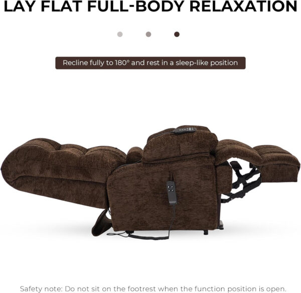 68868fc95bd130558b2af0e8871aee6d92eb95ebcc7835b13f447.jpg DYNOX 400lbs Lift Chairs for Big & Tall Seniors Power Lay Flat Recliner Extra Large Wide Oversized Lift Sofa with Heat Massage Electric Lift Recliner Chair Bed(9205,Faux Leather, Dark Brown)