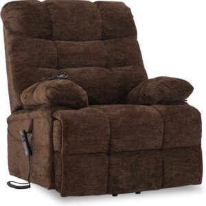 68868fce5a58b446847c94b439154f75e74c619af59412fb961c8.jpg DYNOX 400lbs Lift Chairs for Big & Tall Seniors Power Lay Flat Recliner Extra Large Wide Oversized Lift Sofa with Heat Massage Electric Lift Recliner Chair Bed(9205,Faux Leather, Dark Brown)