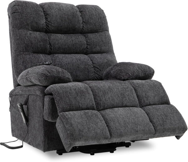68868fcfef91ef2e06243087766cdc2e20006a65af8198fd98055.jpg DYNOX 400lbs Lift Chairs for Big & Tall Seniors Power Lay Flat Recliner Extra Large Wide Oversized Lift Sofa with Heat Massage Electric Lift Recliner Chair Bed(9205,Faux Leather, Dark Brown)