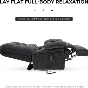 68868fd27b61e3801362e1db569f2847fd1703184a6d7d950afd3.jpg DYNOX 400lbs Lift Chairs for Big & Tall Seniors Power Lay Flat Recliner Extra Large Wide Oversized Lift Sofa with Heat Massage Electric Lift Recliner Chair Bed(9205,Faux Leather, Dark Brown)