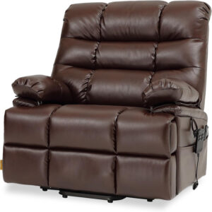 68868fd9134bdfccd7645077b7013cb0e1534e6b983f0af5f307f.jpg DYNOX 400lbs Lift Chairs for Big & Tall Seniors Power Lay Flat Recliner Extra Large Wide Oversized Lift Sofa with Heat Massage Electric Lift Recliner Chair Bed(9205,Faux Leather, Dark Brown)