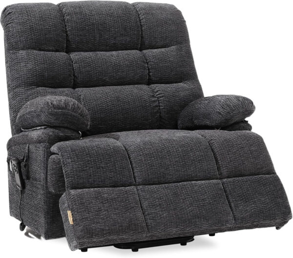 68868fe4205580ca71ab532f2ce33f61238c937ad45444d028ae1.jpg DYNOX 400lbs Lift Chairs for Big & Tall Seniors Power Lay Flat Recliner Extra Large Wide Oversized Lift Sofa with Heat Massage Electric Lift Recliner Chair Bed(9205,Faux Leather, Dark Brown)
