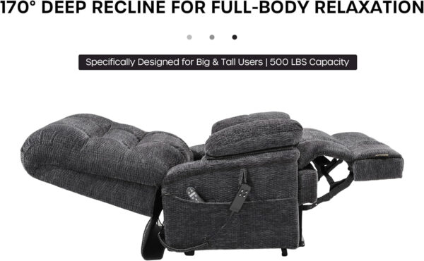 68868fe65ff74c97dbfb703a720b629c404758ebd846d27cd9fdc.jpg DYNOX 400lbs Lift Chairs for Big & Tall Seniors Power Lay Flat Recliner Extra Large Wide Oversized Lift Sofa with Heat Massage Electric Lift Recliner Chair Bed(9205,Faux Leather, Dark Brown)