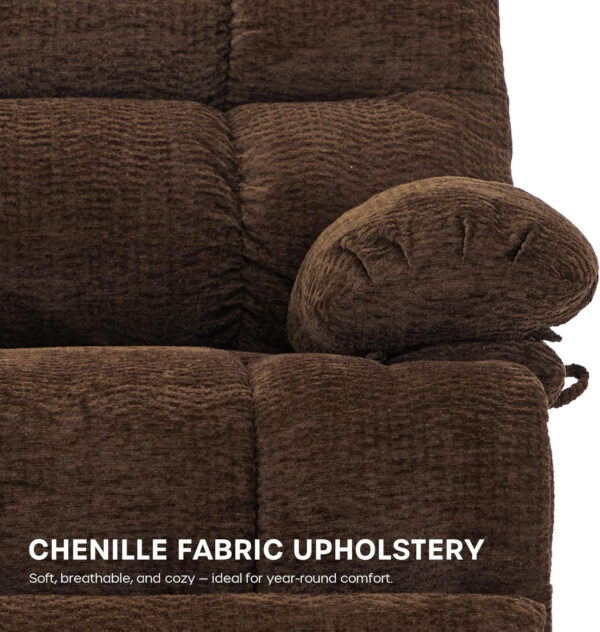 68868ff184aaa4c44306fa2602d58ec77c61f7449fb9f6f3e7b3b.jpg DYNOX 400lbs Lift Chairs for Big & Tall Seniors Power Lay Flat Recliner Extra Large Wide Oversized Lift Sofa with Heat Massage Electric Lift Recliner Chair Bed(9205,Faux Leather, Dark Brown)