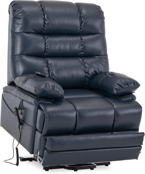 68868ff7694797d26b5163478376356809feaaad5673eb9fa8360.jpg DYNOX 400lbs Lift Chairs for Big & Tall Seniors Power Lay Flat Recliner Extra Large Wide Oversized Lift Sofa with Heat Massage Electric Lift Recliner Chair Bed(9205,Faux Leather, Dark Brown)