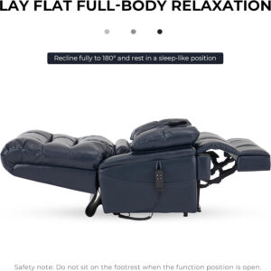 68869000a780281c87c1d7ef4a79aad94824f260dbb8f516cd77a.jpg DYNOX 400lbs Lift Chairs for Big & Tall Seniors Power Lay Flat Recliner Extra Large Wide Oversized Lift Sofa with Heat Massage Electric Lift Recliner Chair Bed(9205,Faux Leather, Dark Brown)