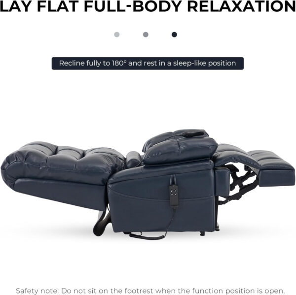 68869000a780281c87c1d7ef4a79aad94824f260dbb8f516cd77a.jpg DYNOX 400lbs Lift Chairs for Big & Tall Seniors Power Lay Flat Recliner Extra Large Wide Oversized Lift Sofa with Heat Massage Electric Lift Recliner Chair Bed(9205,Faux Leather, Dark Brown)