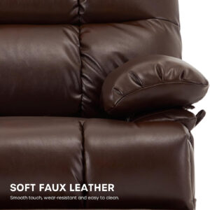 6886900adb525214f6d611e1b57907ecc65cce9aaf9468990a1f9.jpg DYNOX 400lbs Lift Chairs for Big & Tall Seniors Power Lay Flat Recliner Extra Large Wide Oversized Lift Sofa with Heat Massage Electric Lift Recliner Chair Bed(9205,Faux Leather, Dark Brown)