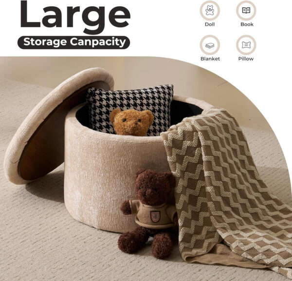 Oversized Swivel Rocker Recliner with Massage and Heat, 26" Extra Wide Swivel Nursery Recliner with Adjustable Headrest, Manual Rocker Recliner Chair with Two Removable Pillows for Living Room, Beige